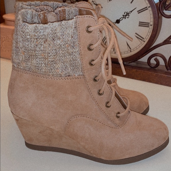 cute boot wedges